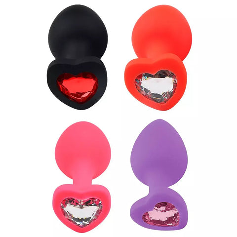 PLUG ANAL SILICONA CORAZON