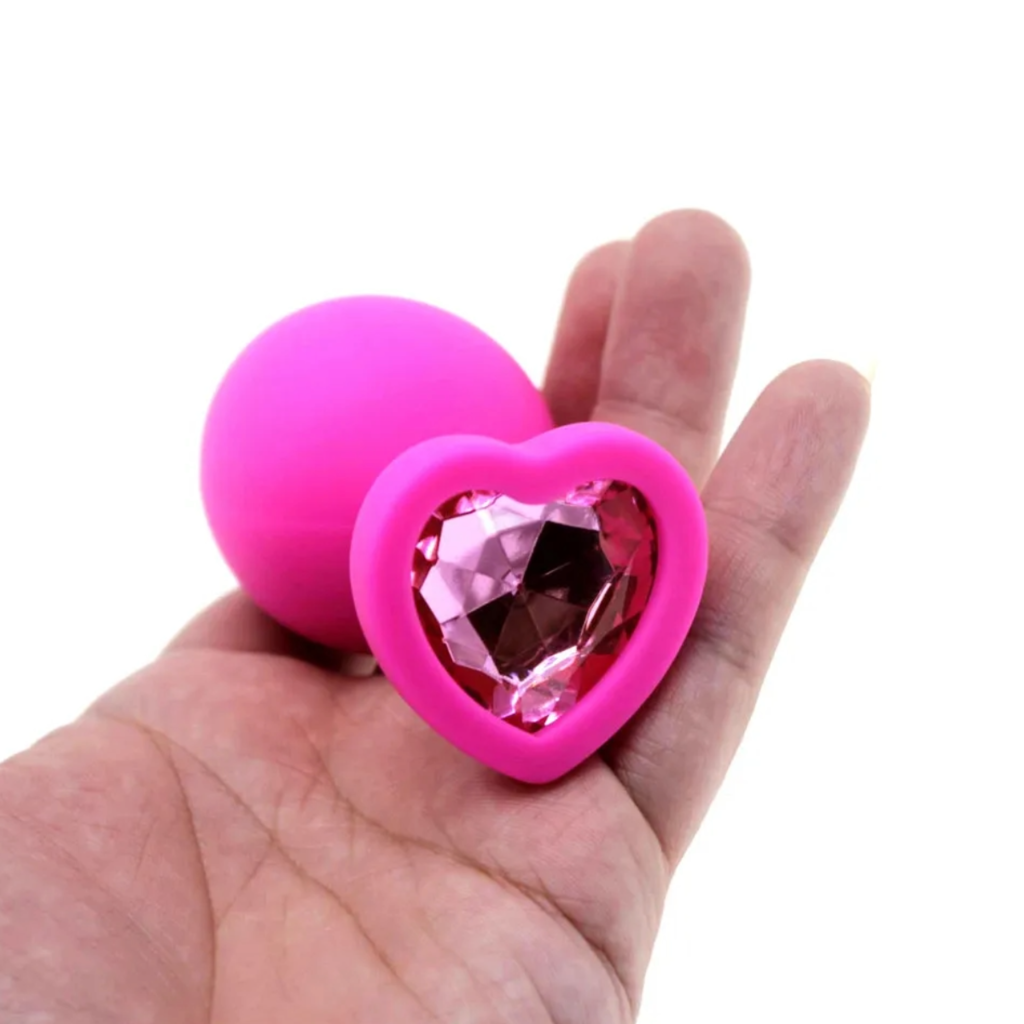 PLUG ANAL SILICONA CORAZON