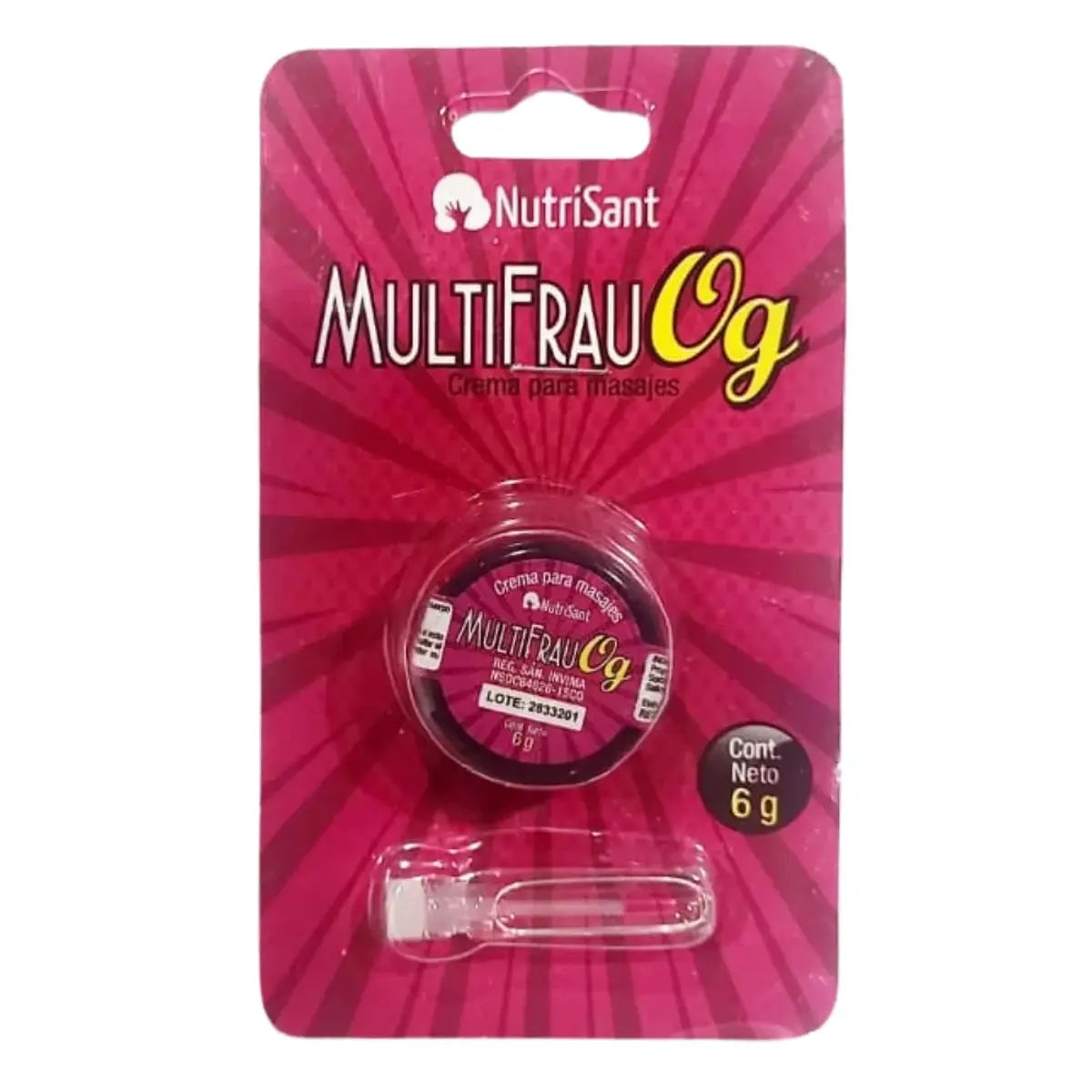 GEL MULTIORGÁSMICO MULTIFRAU OG + FEROMONAS CONTENIDO X5GR