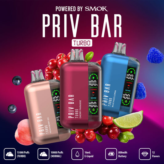 Priv Bar Turbo Vaper 15k Puffs
