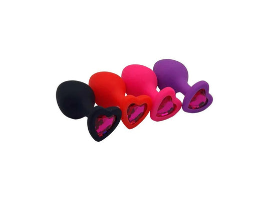 PLUG ANAL SILICONA CORAZON
