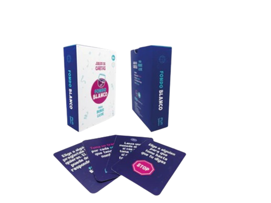 JUEGO DE  CARTAS FONDO BLANCO